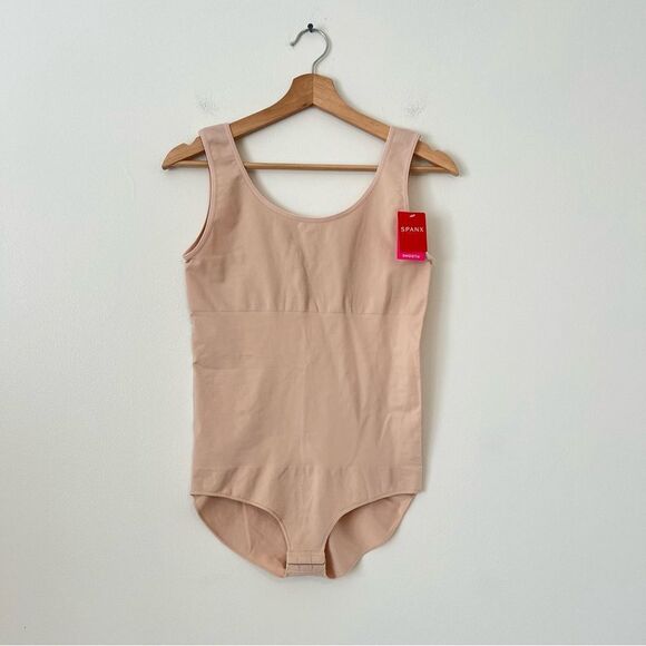 SPANX Smooth The Base Bodysuit in Tan NEW Size XL Sleeveless - Picture 4 of 10